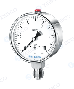 Baumer All SS Pressure Gauge Bourdon Type <span class='text-primary'> ( AL Model ) </span>