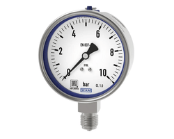 Wika bourdon tube pressure gauge, stainless steel