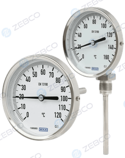 Wika bimetal thermometer (Model A52.100/4 & R52.100/4)